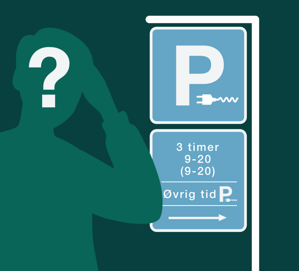 human parking sign extra small